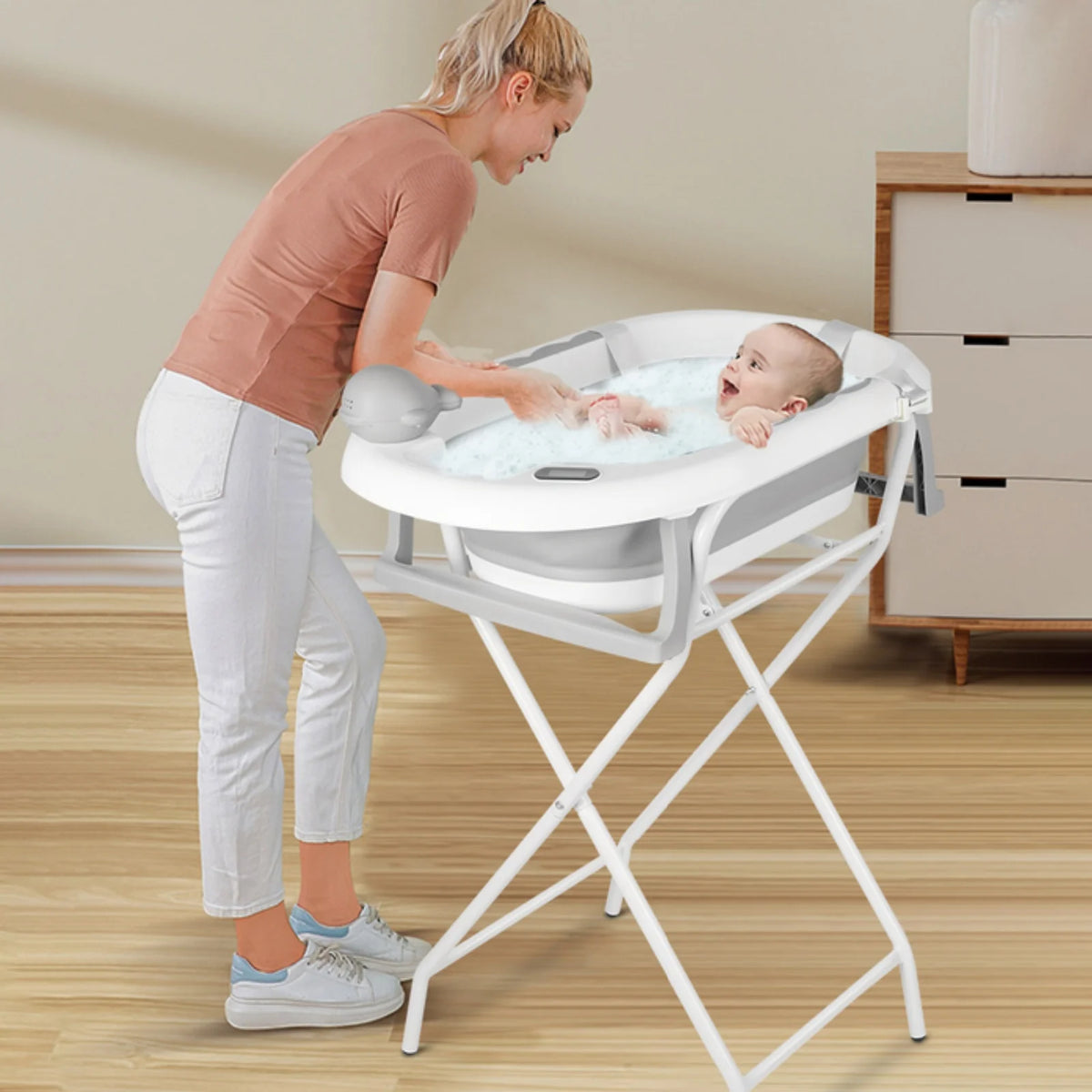 Baignoire pliable bébé : le bain facile, de la naissance à 3 ans